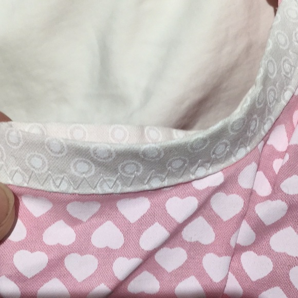 Pink white heart dress with ruffles 18-24m nwot - Picture 6 of 7